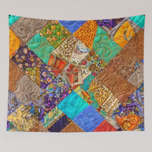 Item preview, Abstract Faux Quilt Pattern designed and sold by Sweet  Zoe Shop.
