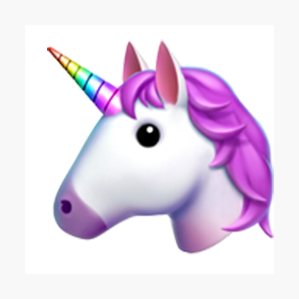 Unicorn Emoji Sticker Poster for Sale by emojiqueen | Redbubble