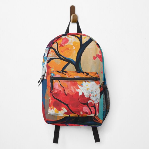 Item preview, Multicolored Tree Oil Painting designed and sold by Meliara Prints.
