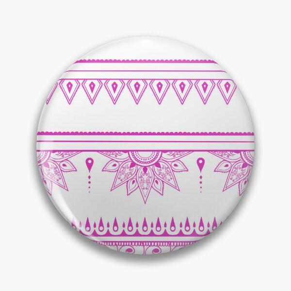 Item preview, South asian patterns pink on white designed and sold by Chaoticzarts.