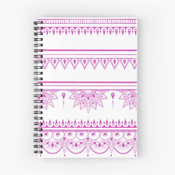 Item preview, South asian patterns pink on white designed and sold by Chaoticzarts.