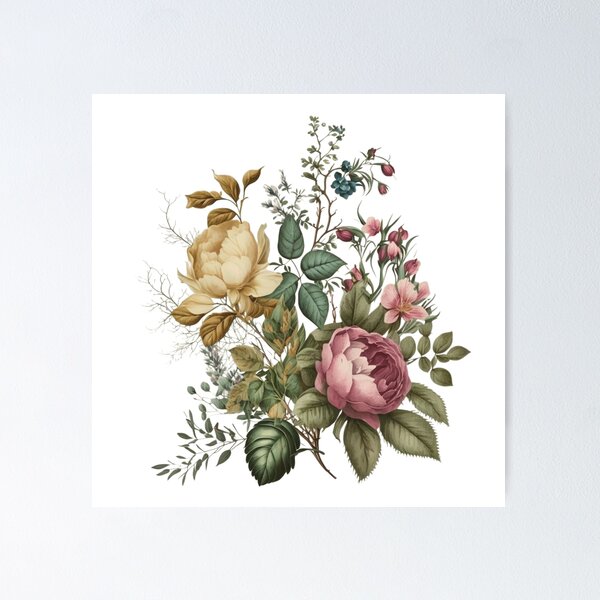 Item preview, Vintage Florals. 8. designed and sold by BENMBARK.