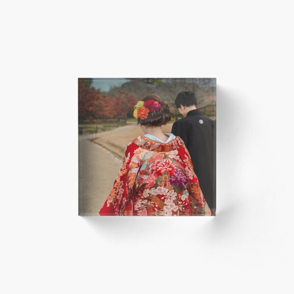 Kimono Bride Acrylic Block