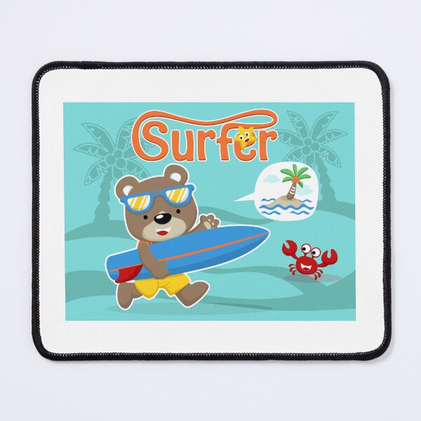 Item preview, Surfer bear for kids designed and sold by Streetsigns1957.