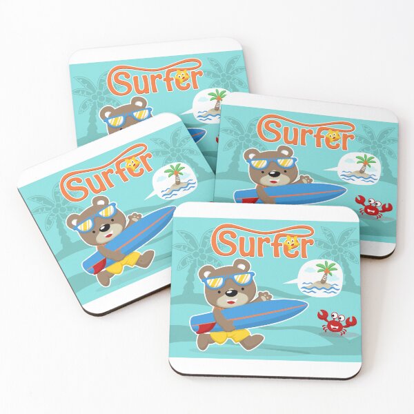 Item preview, Surfer bear for kids designed and sold by Streetsigns1957.
