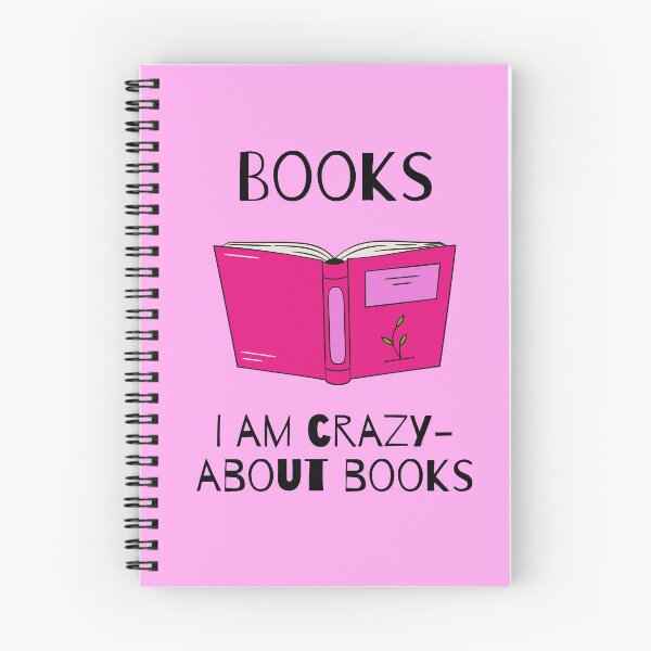 Item preview, Crazy about books - pink book designed and sold by IviBlack.
