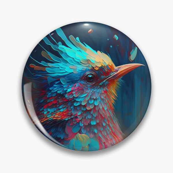 Item preview, Colorful Bird Abstract Art designed and sold by elnixart.