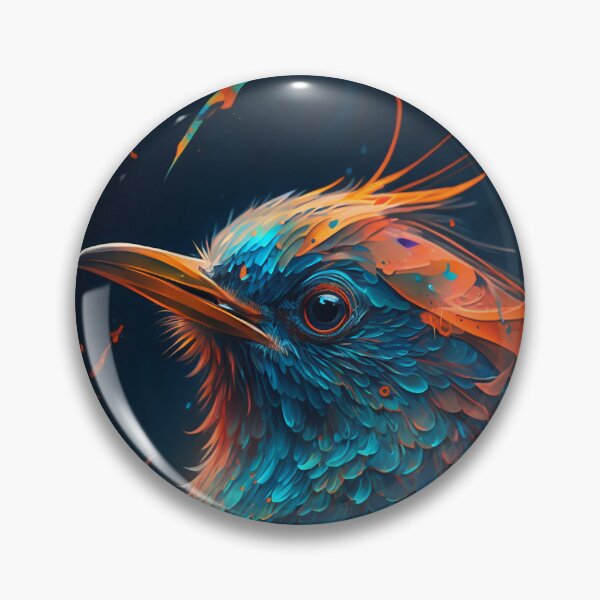 Item preview, Colorful Bird Abstract Art designed and sold by elnixart.