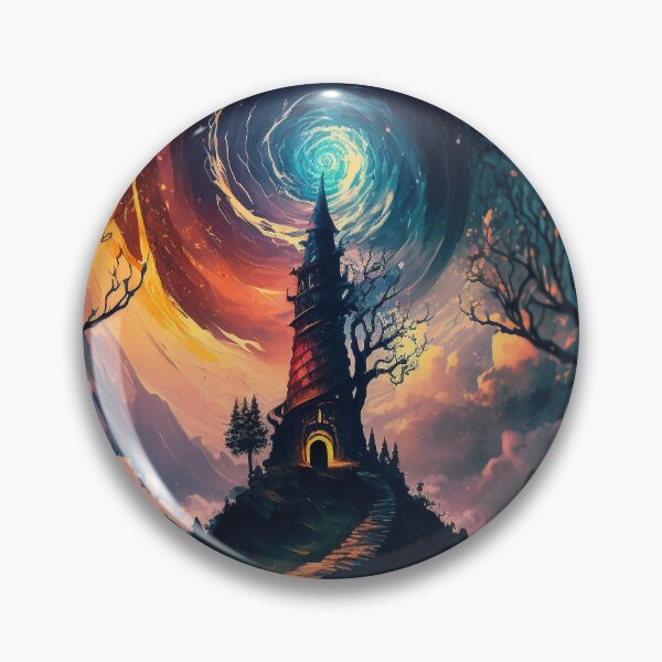 Item preview, Dark Wizard Tower On A Hill designed and sold by Scraponzo.