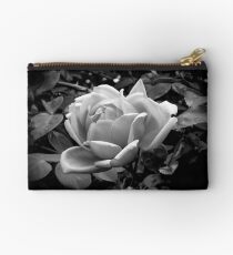 Rose in black and white Studio Pouch