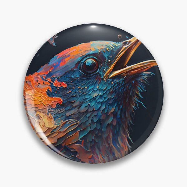 Item preview, Colorful Bird Abstract Art designed and sold by elnixart.