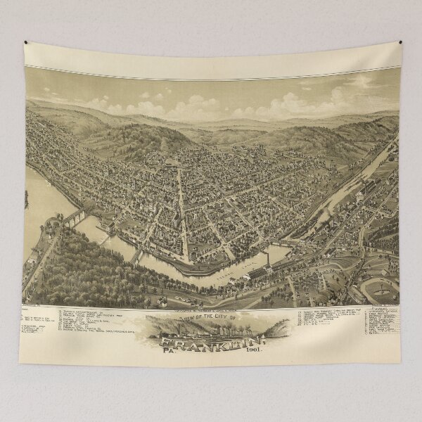 Item preview, Franklin, Pennsylvania (1901) designed and sold by allhistory.