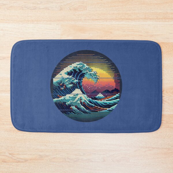 Item preview, Pixelated 80s Great Wave designed and sold by vladocar.