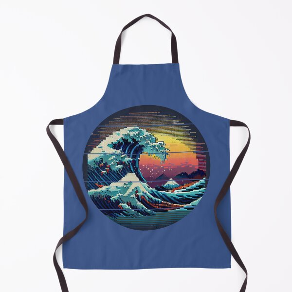 Item preview, Pixelated 80s Great Wave designed and sold by vladocar.