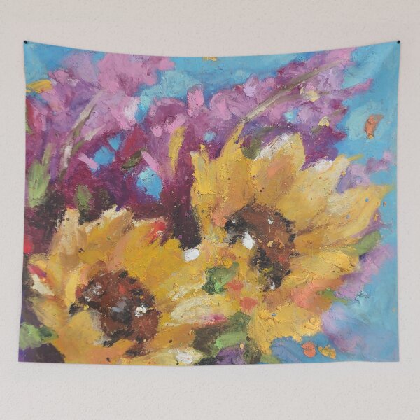 Item preview, Windswept Sunflowers designed and sold by Sabrina Jensen.