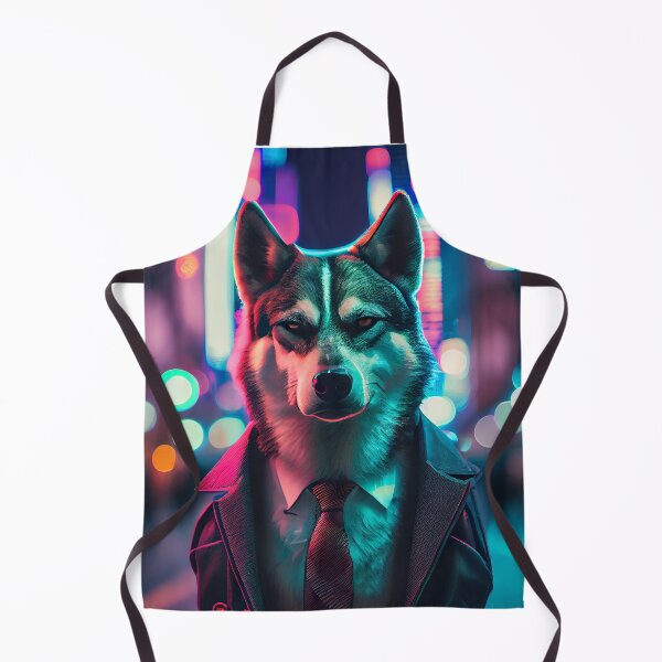 Item preview, HuskyBoss Cyberpunk Husky Dog designed and sold by Chrizz1990.