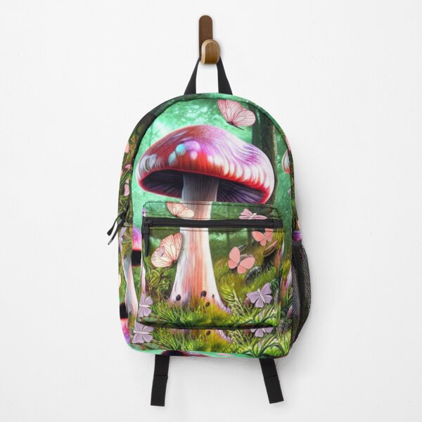 Item preview, Mushrooms and Butterflies in the Mystical Forest Fantasy designed and sold by SiYDesigns.