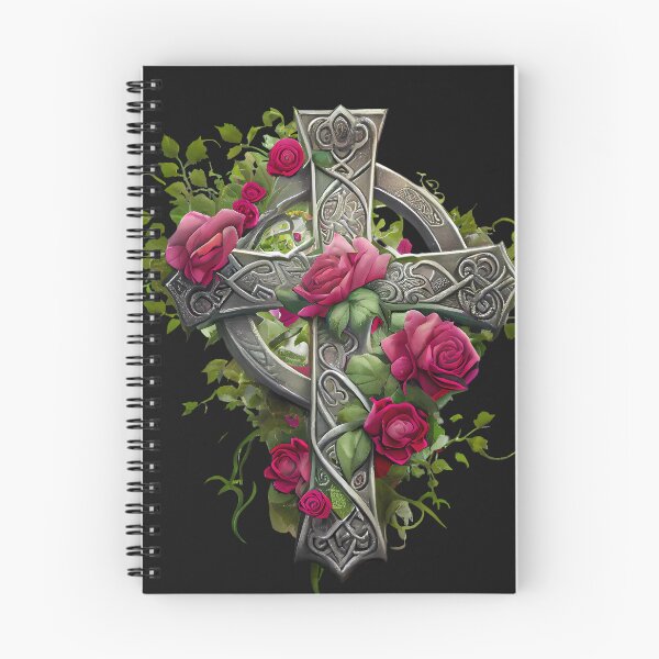 Item preview, Illustration: Cross with Roses designed and sold by MTJ-Mushrooms.