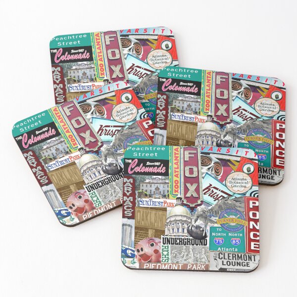 Item preview, Atlanta, Atlanta, ATL, Atlanta Coasters, Atlanta Gifts, Atlanta Ornament, Atlanta Christmas Ornament, Atlanta mug, Atlanta T-Shirt, designed and sold by Hazel Ryan Wagner.