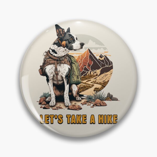 Item preview, Let's Take A Hike, Hiking Dog Gift designed and sold by InkyGenies.