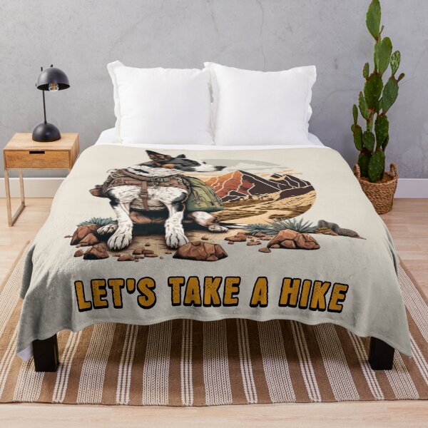Item preview, Let's Take A Hike, Hiking Dog Gift designed and sold by InkyGenies.
