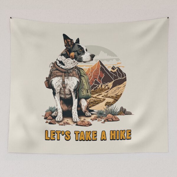 Item preview, Let's Take A Hike, Hiking Dog Gift designed and sold by InkyGenies.