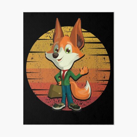 Item preview, Cute Fox Vintage Retro Sunset Wild Animal , Fox Lovers Gift designed and sold by BIHI14.
