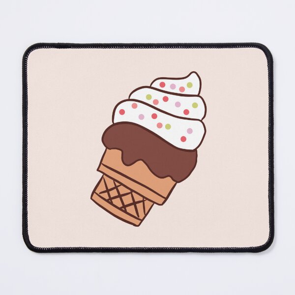 Item preview, Cute Ice cream cone chocolate and vanilla illustration  designed and sold by Yarafantasyart.