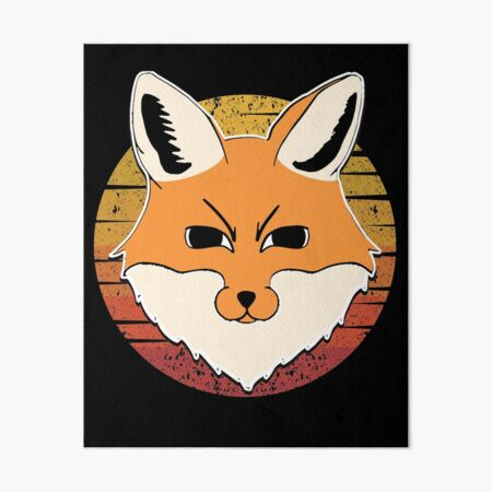 Item preview, Cute Angry Fox Vintage Retro Sunset Wild Animal , Angry Fox Lovers Gift designed and sold by BIHI14.