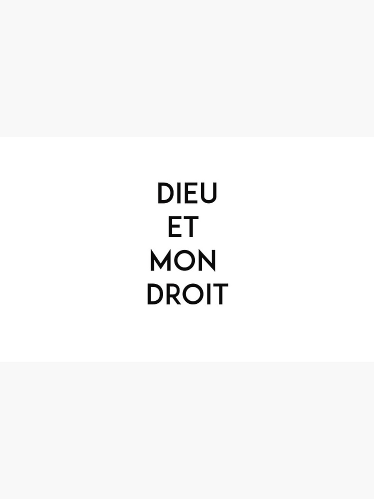 "Dieu et mon droit" Mug by naplage Redbubble