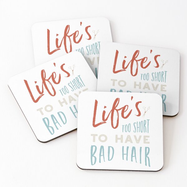 Artikelvorschau, Stylist Saying Life's Too Short to Have Bad Hair entworfen und verkauft von whyitsme.