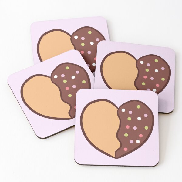 Item preview, Cute chocolate heart shape cookie designed and sold by Yarafantasyart.