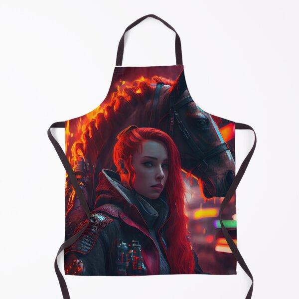 Item preview, Inferno the Cyberpunk Horse Girl designed and sold by Chrizz1990.