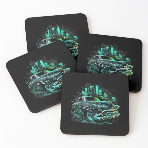 Item preview, Classic Car Stylized Graffiti Art - 16 designed and sold by jwebmarket.