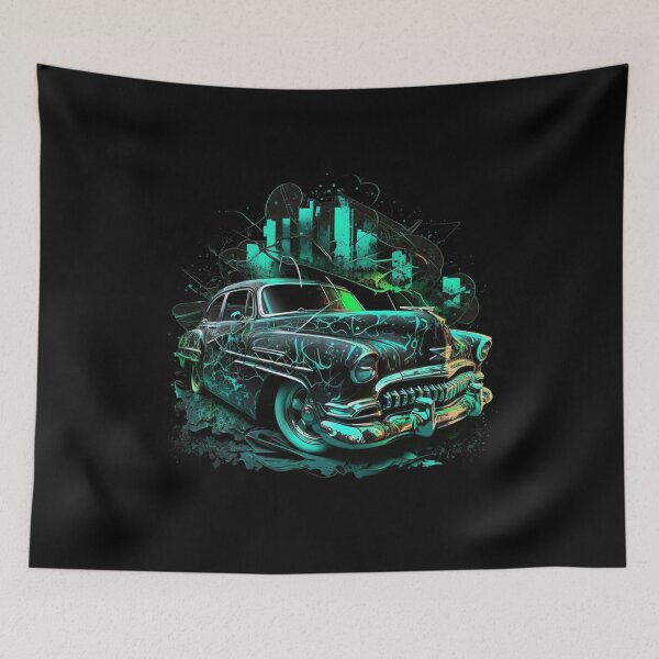 Item preview, Classic Car Stylized Graffiti Art - 16 designed and sold by jwebmarket.