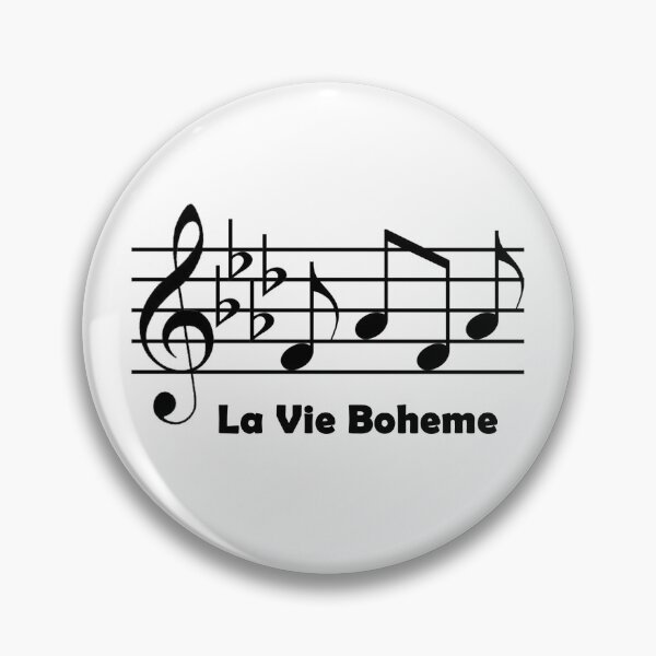 Item preview, Rent La Vie Boheme Musical Notes with Text designed and sold by FeatheredPrints.