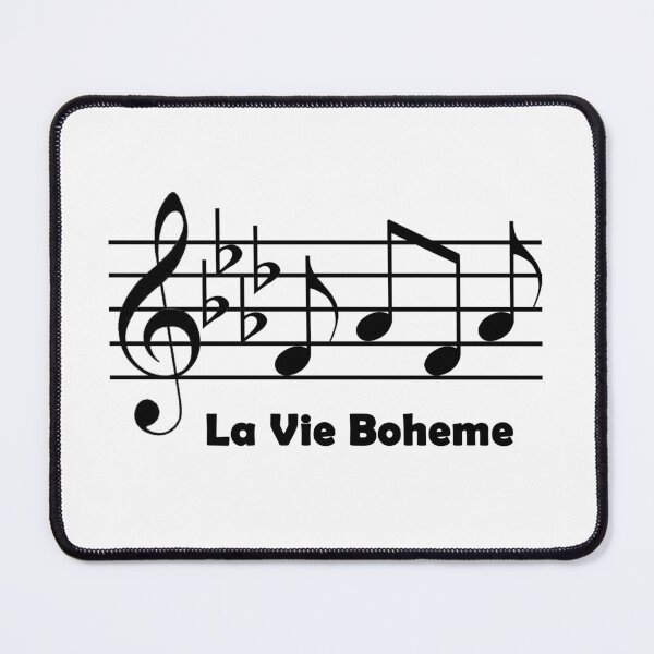 Item preview, Rent La Vie Boheme Musical Notes with Text designed and sold by FeatheredPrints.