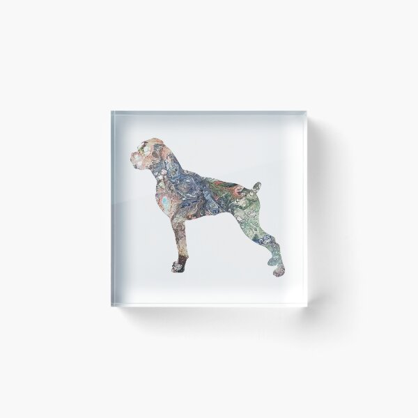 Item preview, Boxer, Boxer Dog, Boxer Dog Gifts, Boxer Dog Painting, Boxer Dog Print, Boxer Dog Art, Boxer Dog Decor, Boxer Dog Ornament, Boxer Dog Christmas Ornament, Custom Coasters By Hazel, designed and sold by Hazel Ryan Wagner.