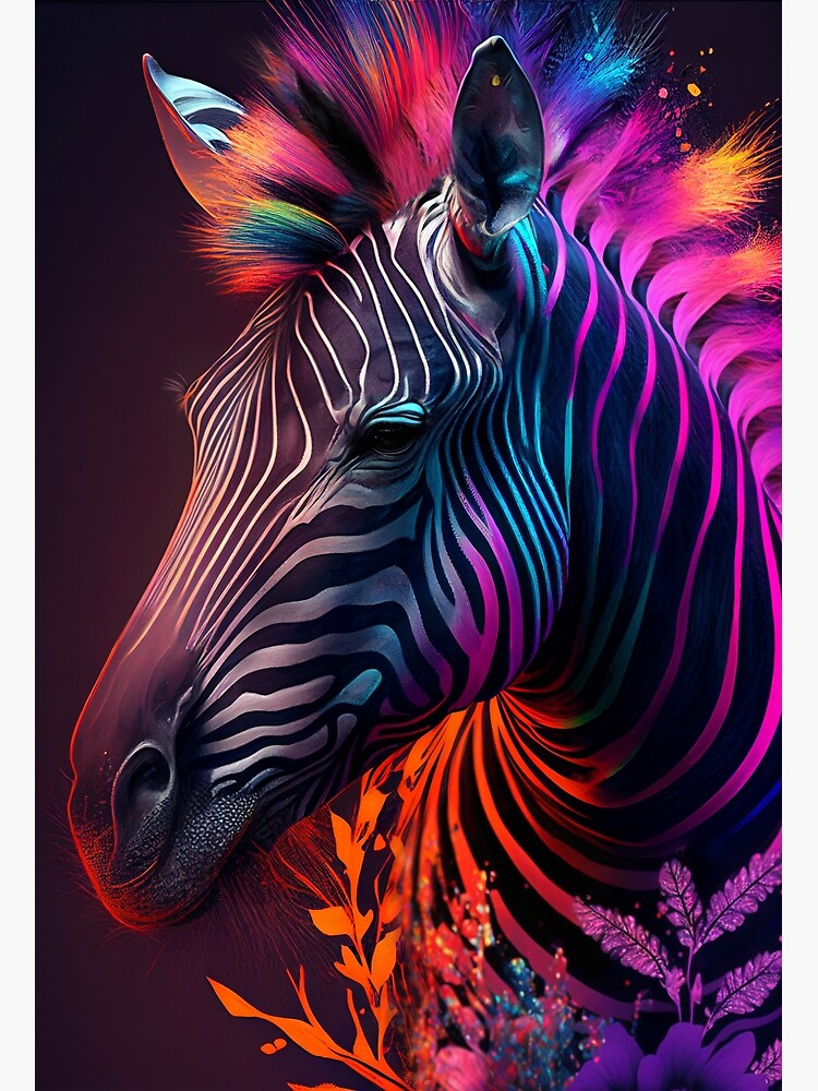 Rainbow Zebra | Poster