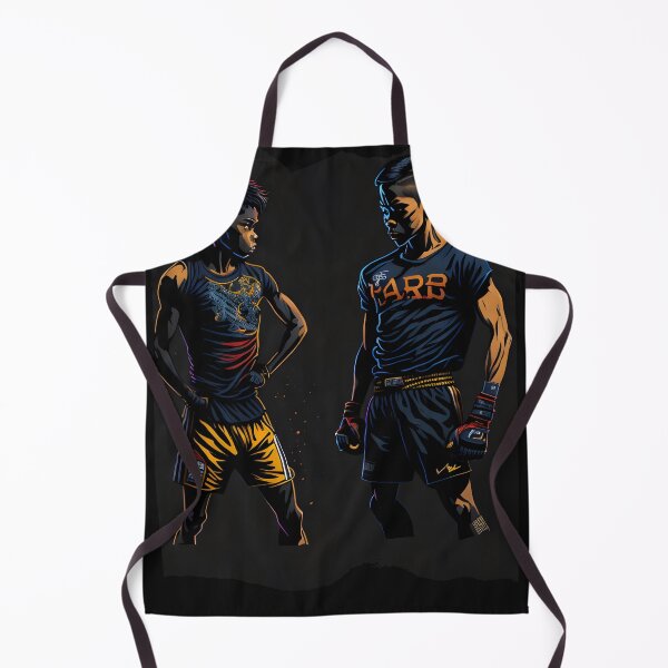 Item preview, "Future Fighters: Two Young Boys Kickboxers MMA Fighters Facing Each Other in Vibrant and Contrast Colors" designed and sold by Chromatic-Art.