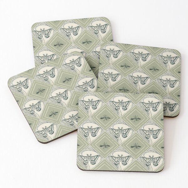 Item preview, Block Print - Moth and Mosquito designed and sold by coalbox.