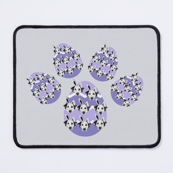 Item preview, Easter Egg as Dog Paw with Dalmatian Head with Bunny Ears designed and sold by SeasonalDogs.