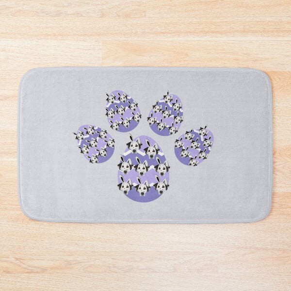 Item preview, Easter Egg as Dog Paw with Dalmatian Head with Bunny Ears designed and sold by SeasonalDogs.