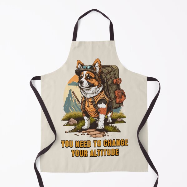 Item preview, You Need To Change Your Altitude, Funny Hiking Corgi Dog Gift designed and sold by InkyGenies.