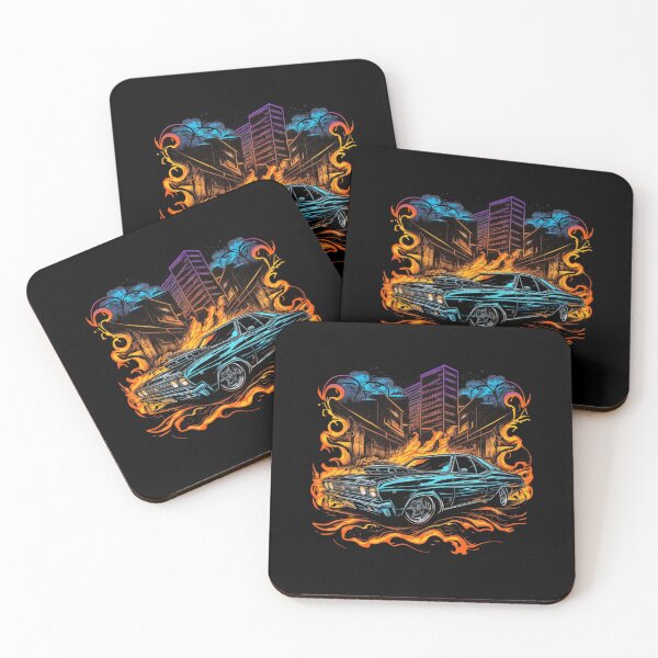 Item preview, Classic Car Stylized Graffiti Art - 17 designed and sold by jwebmarket.