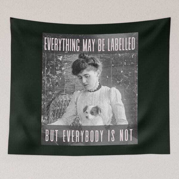 Item preview, Edith Wharton portrait and quote: Everything may be labelled- but everybody is not designed and sold by artbleed.