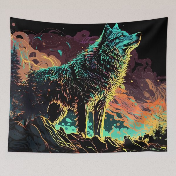 Item preview, Lone Wolf: Standing Strong in the Electric Jungle designed and sold by AOK-DESIGN.