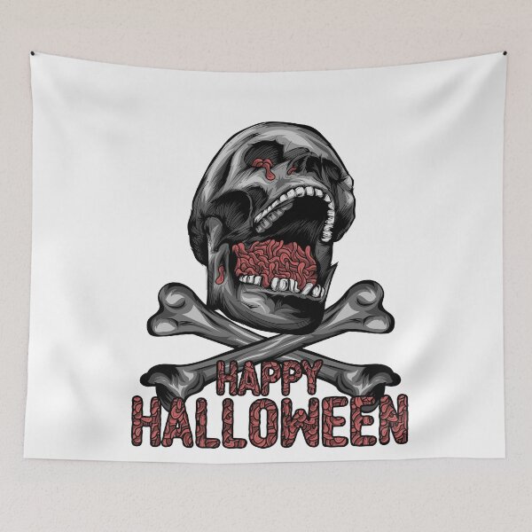 Item preview, Happy Halloween Skull designed and sold by whyitsme.