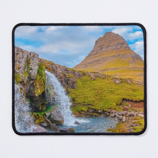 Item preview, Kirkjufell and Kirkjufellsfoss Scenic Photo designed and sold by RRMStudios.