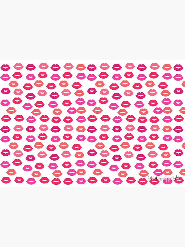 Discover Kisses seamless pattern design Premium Matte Vertical Poster